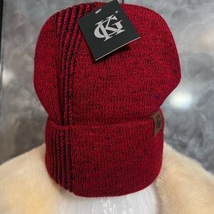 KG Red Knit Beanie